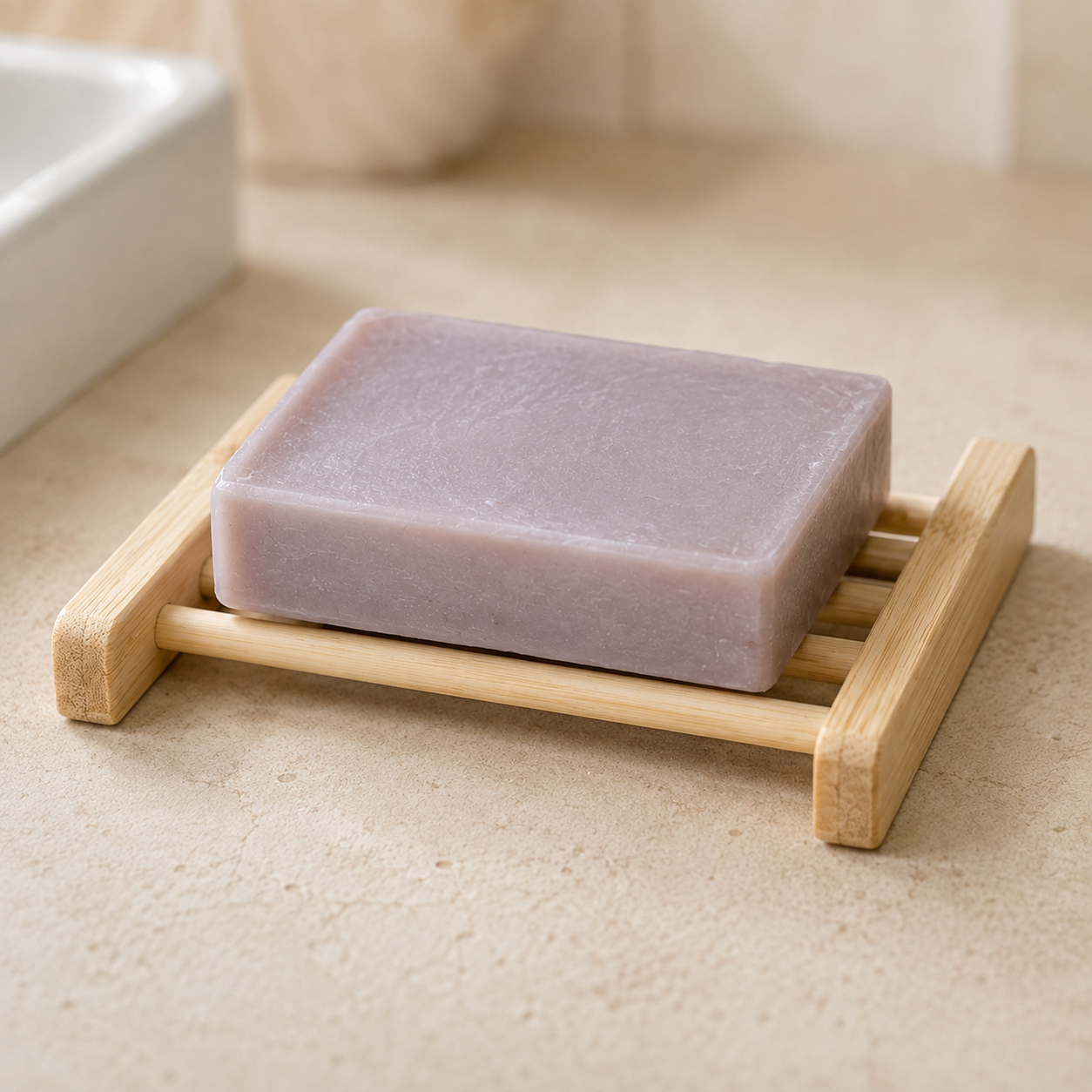 Bamboo soap dish